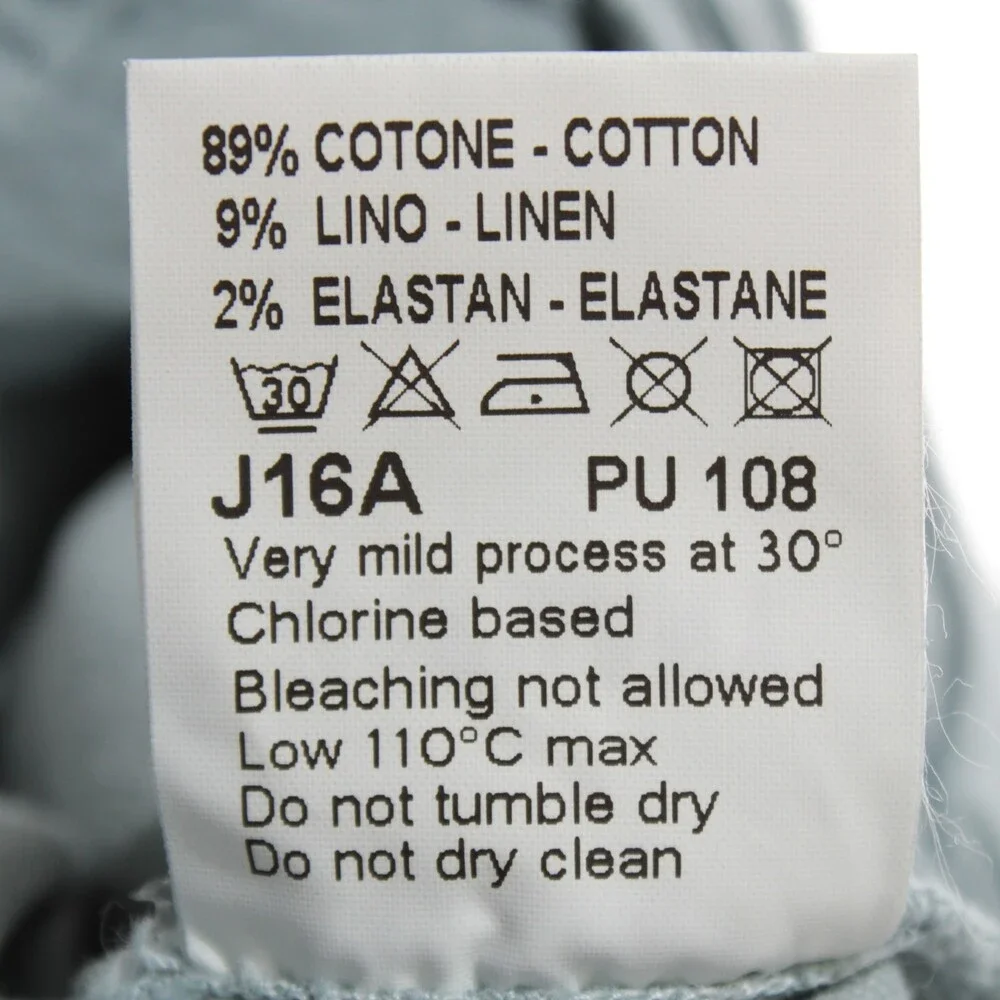 Teleria Zed For Garmany NWT Five Pocket Jeans Sz 40 US Cobra Blue Cotton & Linen